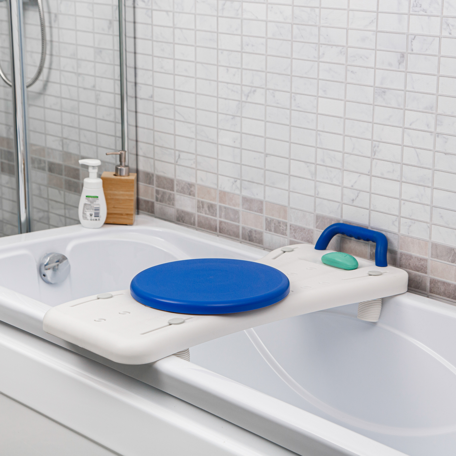 Доска для ванны ORTONICA Lux 330 с поворотным сиденьем для пожилых людей и инвалидов, до 100кг - 8